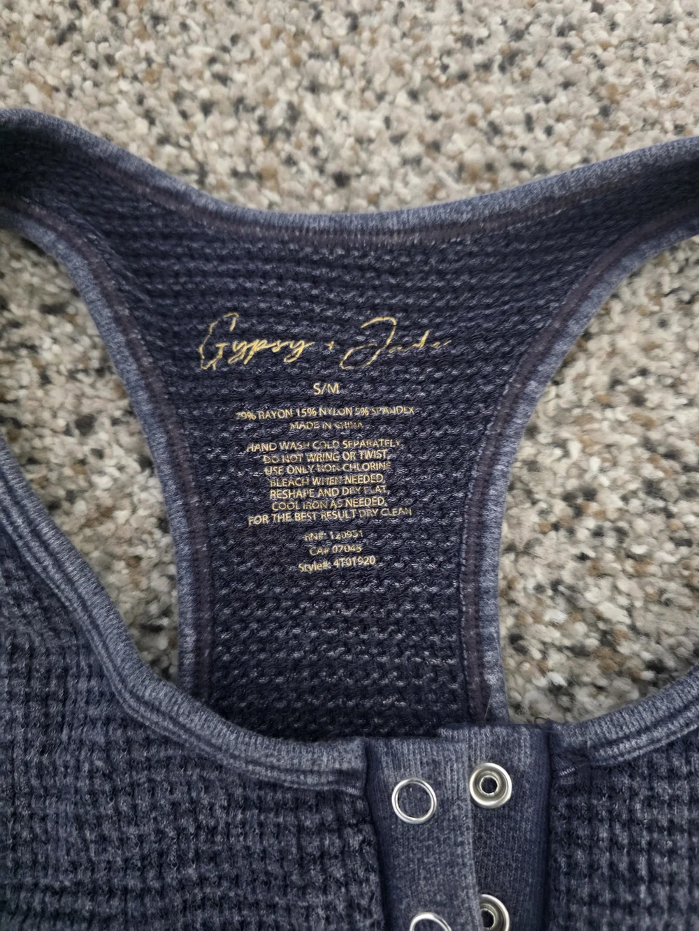 Bike Shorts Waffle Knit SET - Navy Small/ Med Loungewear